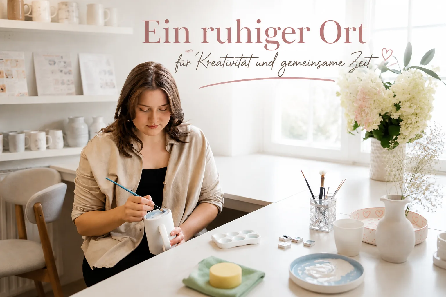 Ein ruhiger Ort für Kreativität und gemeinsame Zeit bei Pottery & Pearls